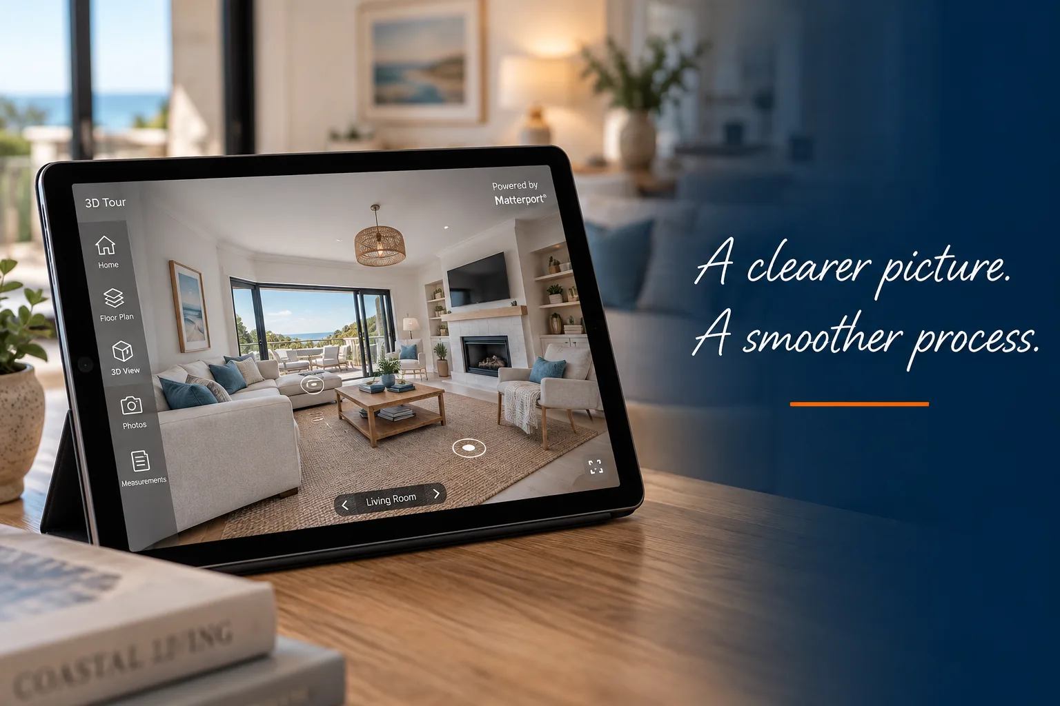 Interactive digital property documentation displayed on a tablet