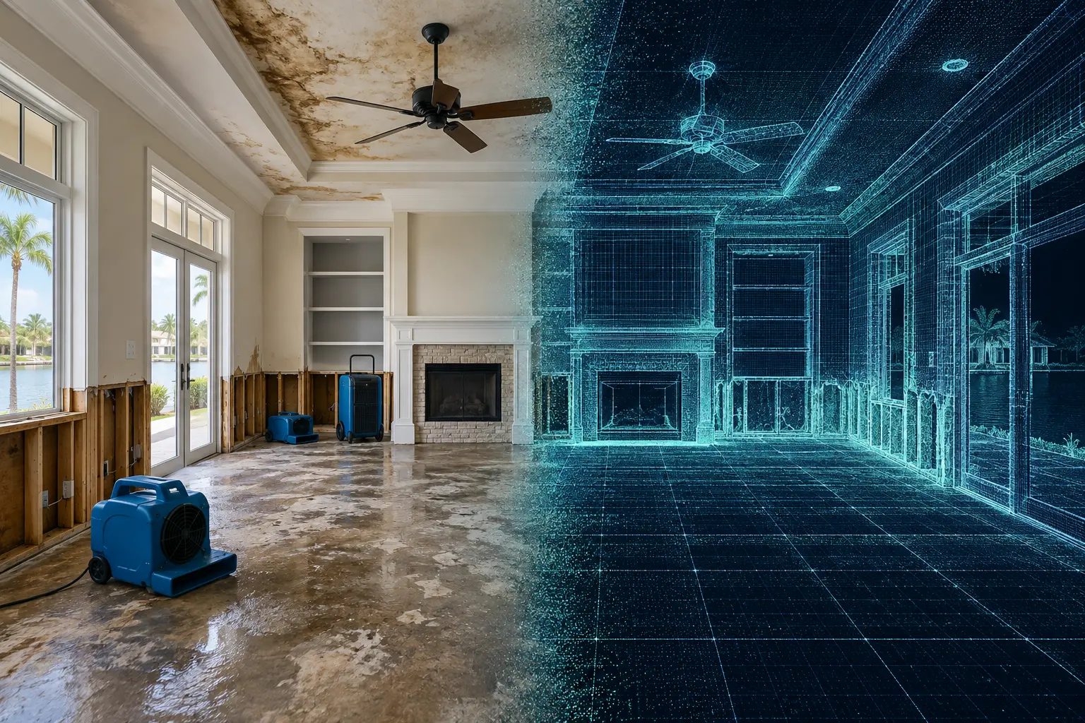 Restoration loss site documentation with 3D scanning