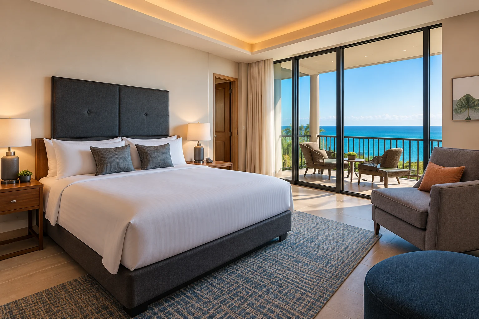 Luxury hotel room