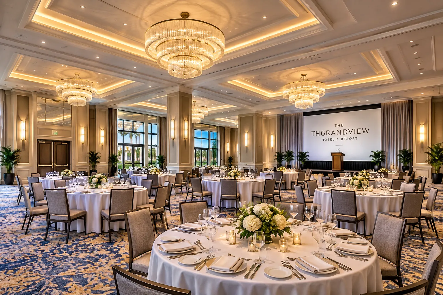 Hotel event ballroom