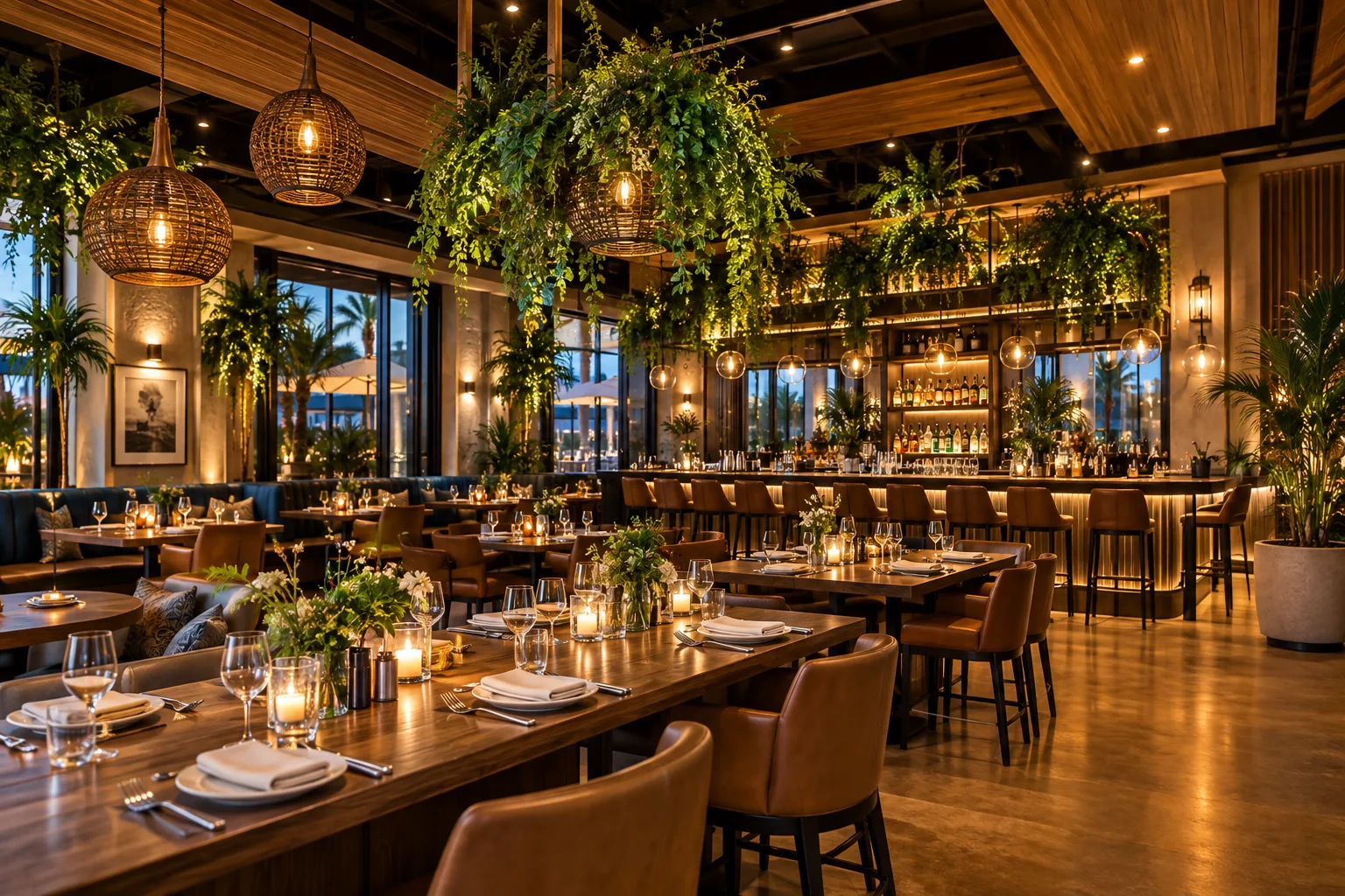 Restaurant and bar