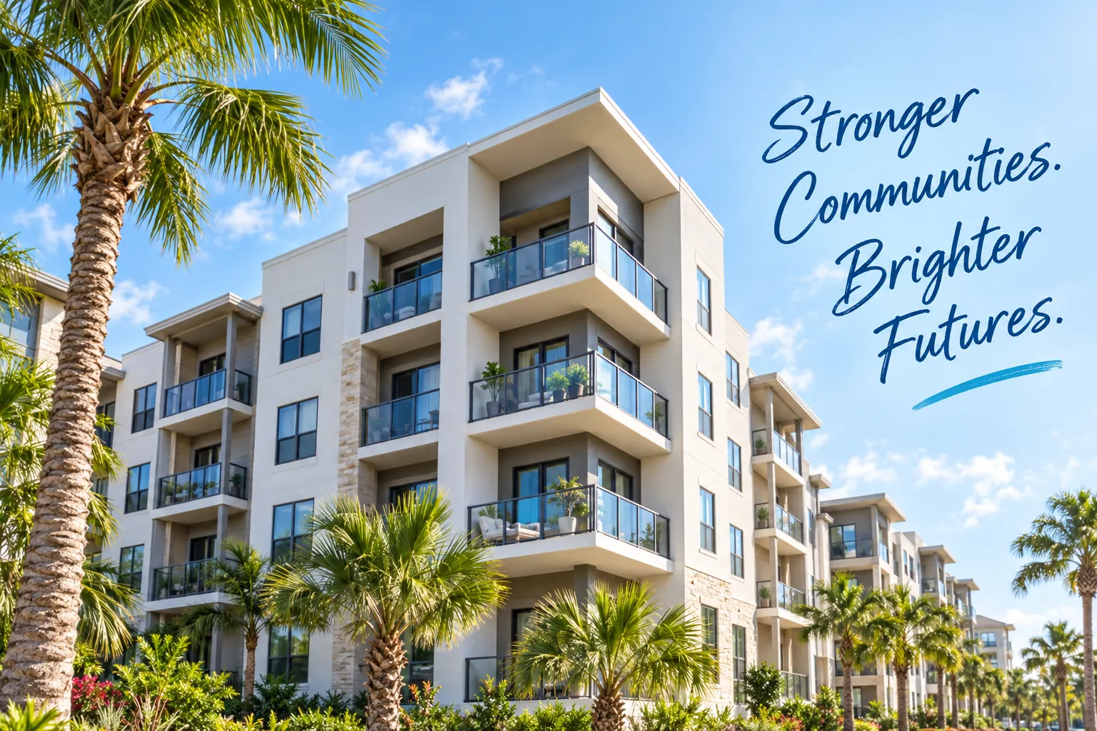 Modern multifamily community