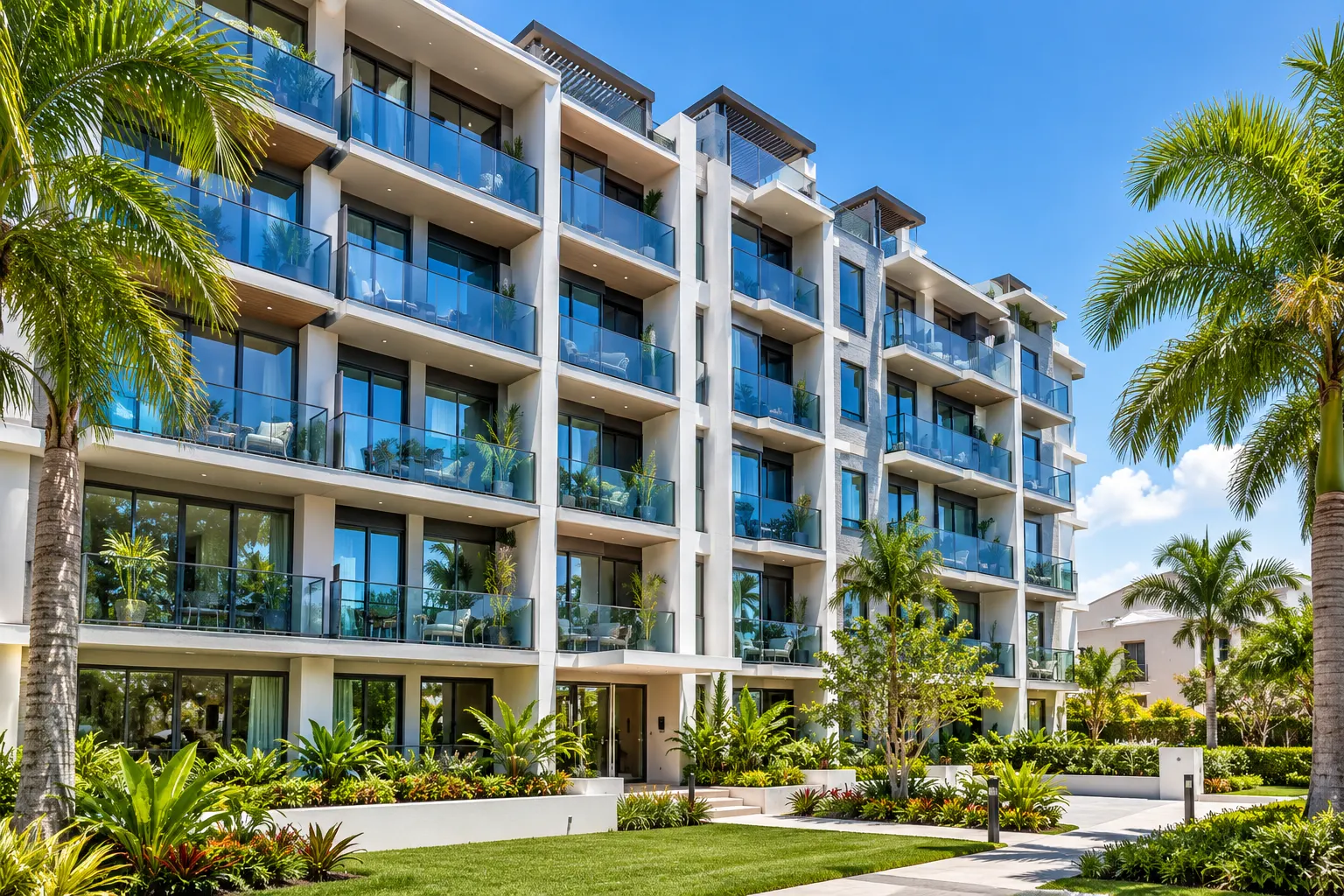 Modern multifamily apartment community