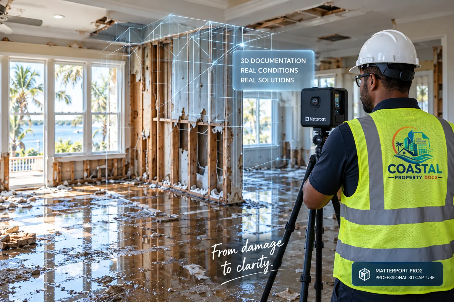 Restoration property documentation using Matterport 3D capture