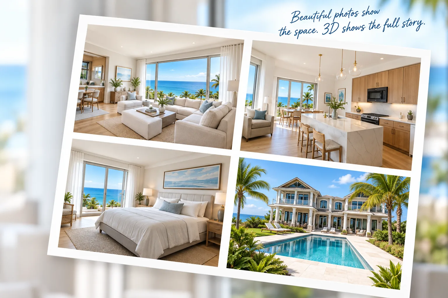 Traditional professional real estate photography collage