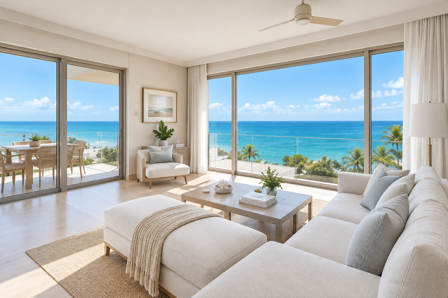 Professional coastal property photography