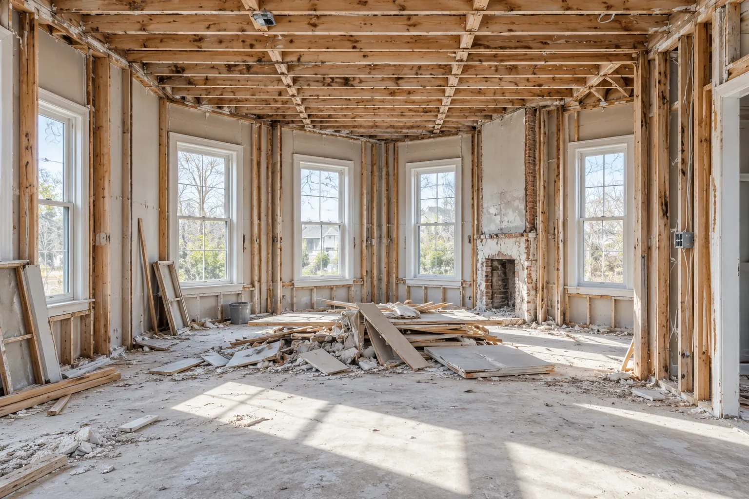 Interior renovation and reconstruction project