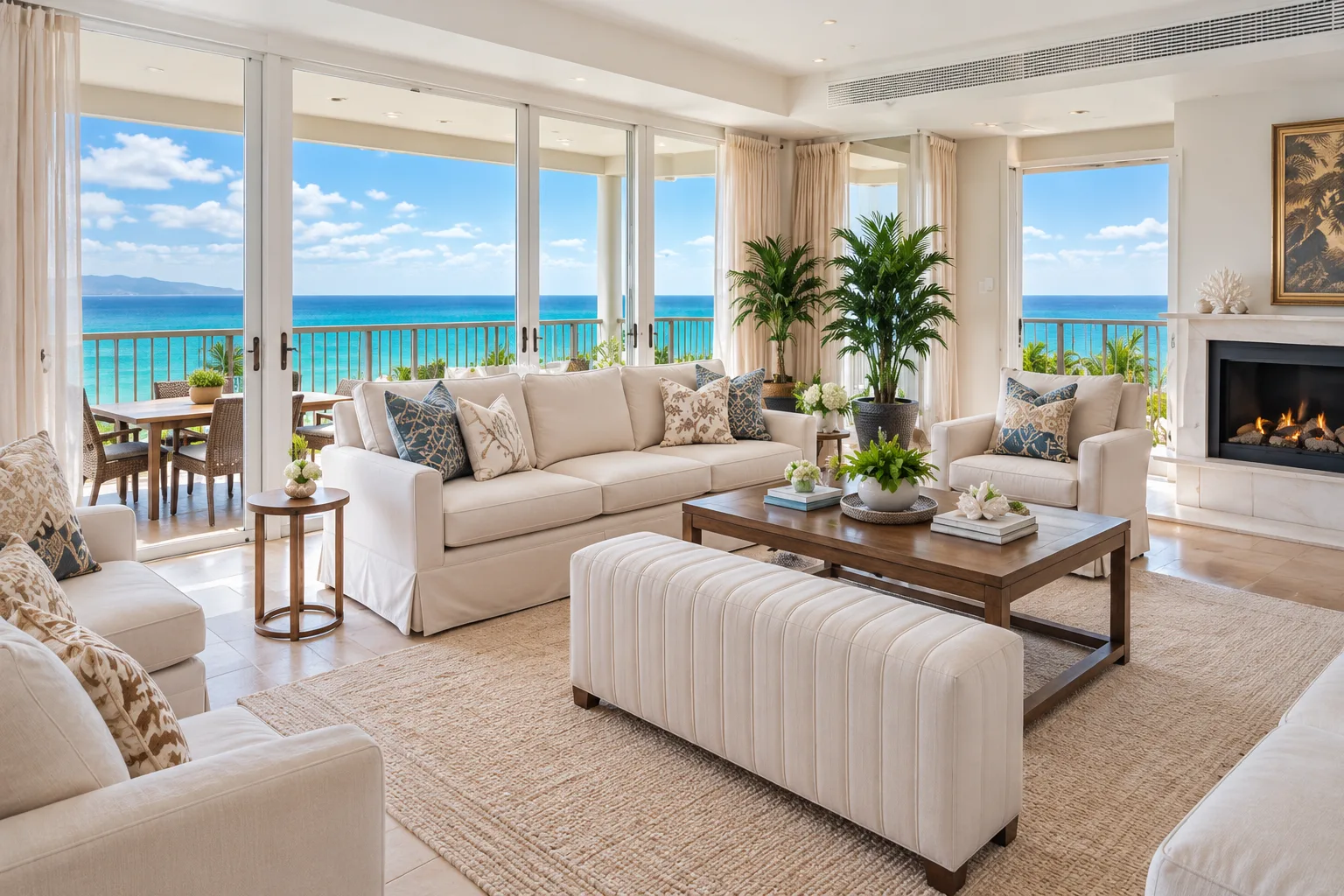 Well documented coastal home interior